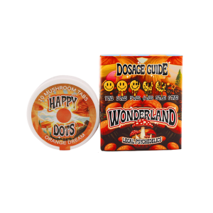 Habit Wonderland Happy Dots Legal Psychedelics-Orange Dream