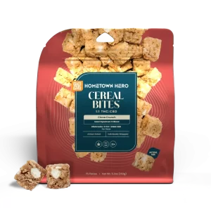 Hometown Hero - Cinna Crunch Cereal Bites - 20mg THC + 20mg CBD (15 Count)