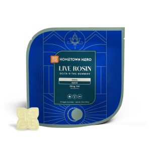 Hometown Hero 250mg Live Rosin THC Gummies - Gelato Hybrid - 10 Count