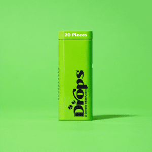 Drops 5mg THC - Balanced - Blue Orchid - Lime - 20 Count Gummies