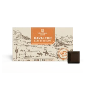 Hometown Hero - 20mg THC + 50mg Kava Dark Chocolate